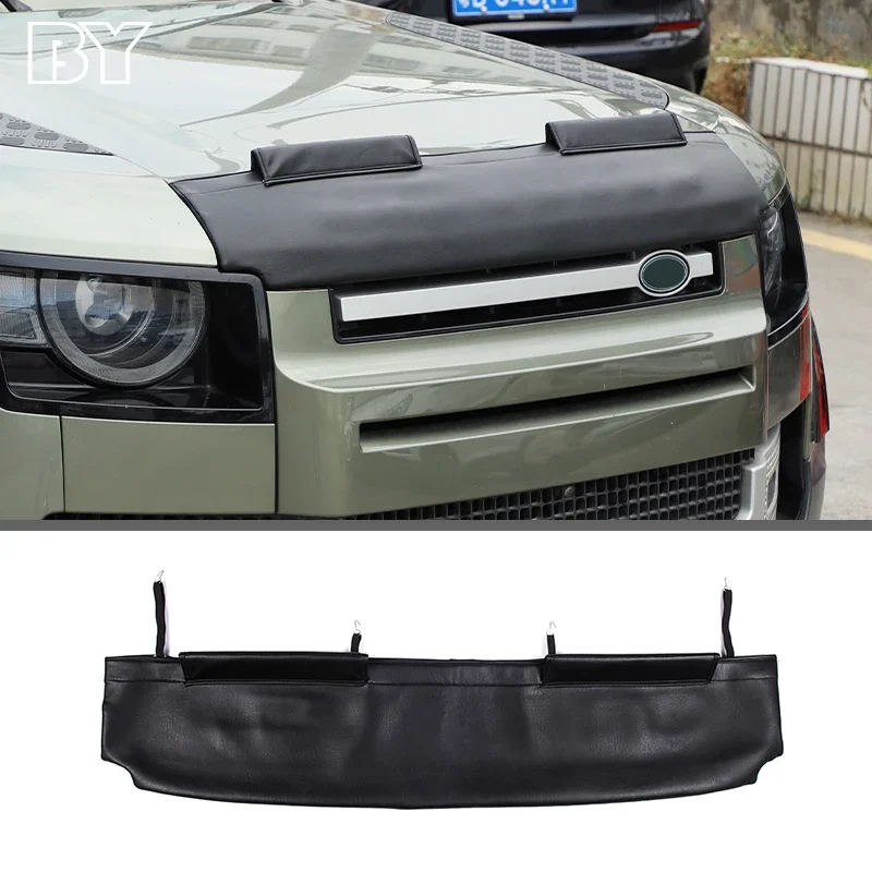 

Для Land Rover Defender 90 110 2020-2024 автомобильные чехлы, защита капота двигателя, защита капота, внешние аксессуары, кожа