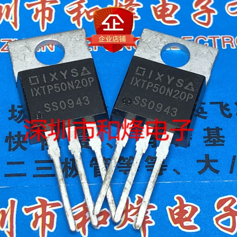 Free shipping   IXTP50N20P TO-220 200V 50A       10PCS