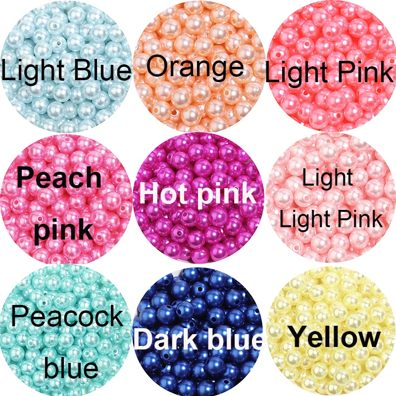 Lot De 50 Perles Acryliques Bouton 3D - Formes Carrées Et Rondes, Diamètre 6 à 12 Mm - Pour Artisanat