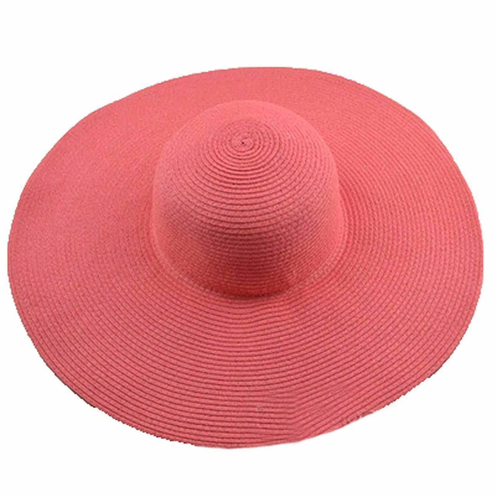 Women's Sun Visor Hat Wide Rimmed Summer Foldable Roll Up Beach Hat Solid Colour Casual Outdoor Sun Protection Large Hat 2026