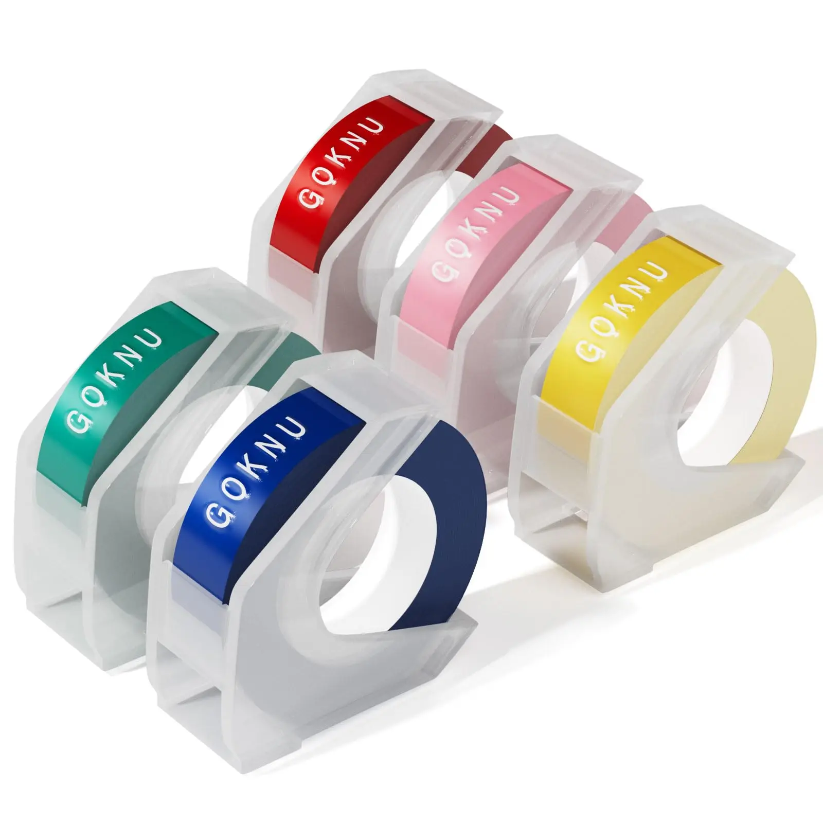 Embossing 3/8"(9mm) x3m Label Tape Compatible Dymo Omega Junior 3D Embossing Label Tape for Omega S0717930 Junior S0717900 E975 - zdjęcie 1