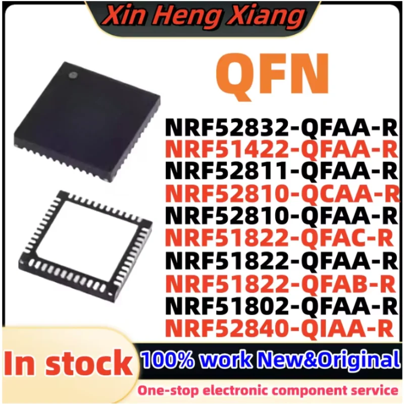 NRF51822 NRF51822 NRF52810 NRF51802 NRF51822 NRF52810 NRF52811 NRF52832 NRF52840 NRF51422 QFAA QFAB QFAC QFAA QCAA QFAA QIAA -R