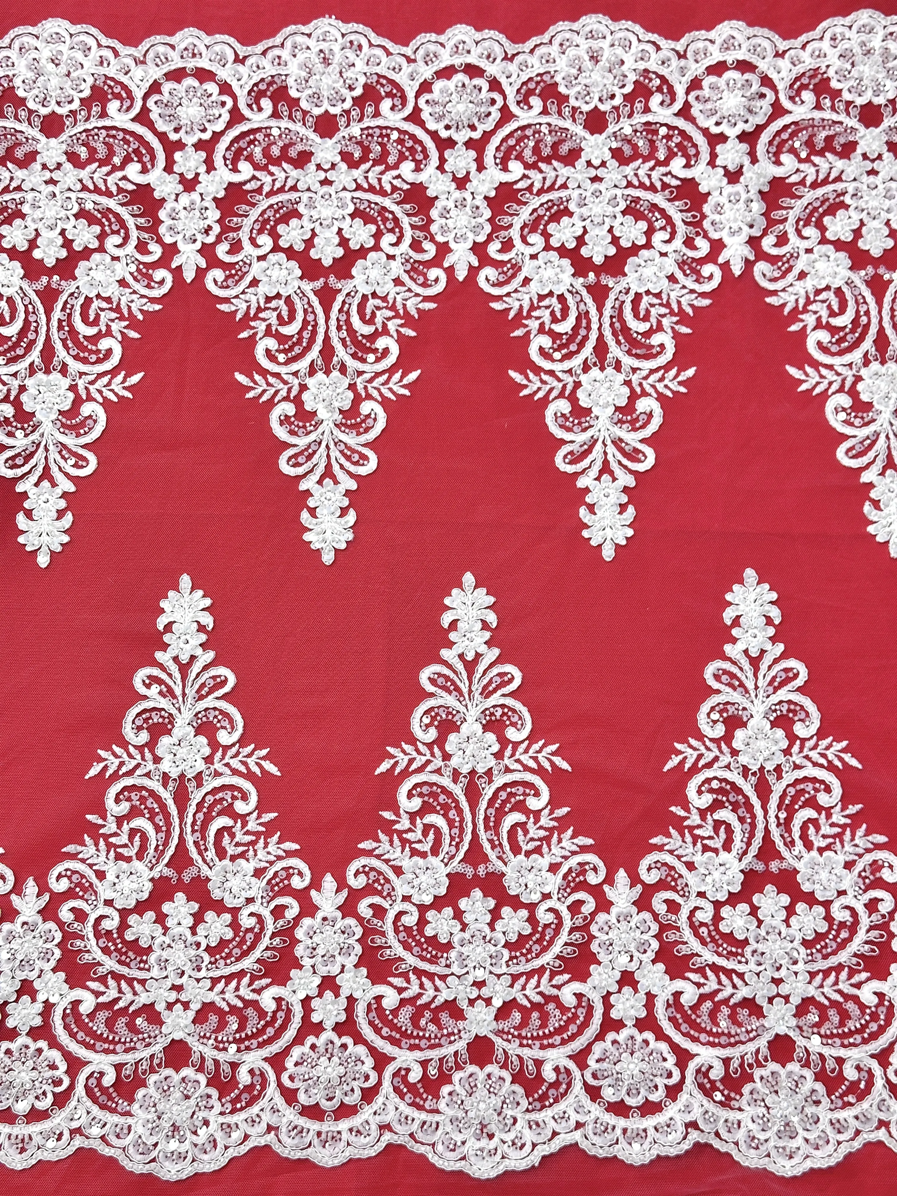 Klassieke Franse stijl Franse Afrikaanse mesh tule kant stof voor Europese trouwjurk elegante partij Nigeriaanse netstof