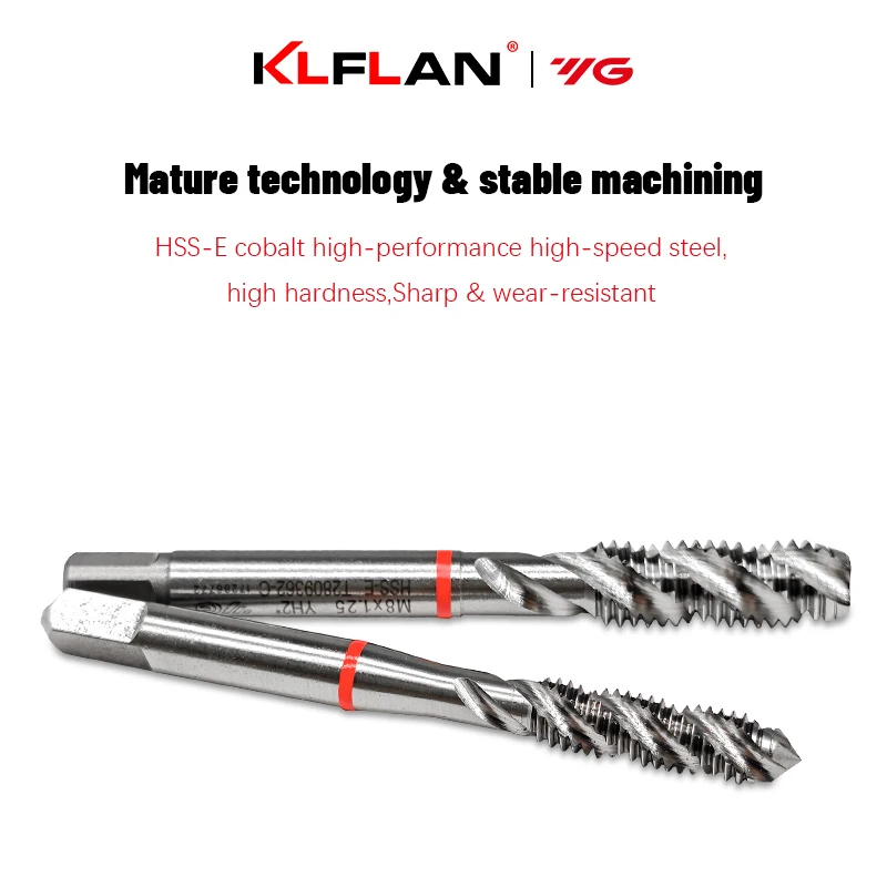 YG Taps for Processing Steel Parts Stainless Steel High-Speed Thread Taps for Metalworking And Fabrication