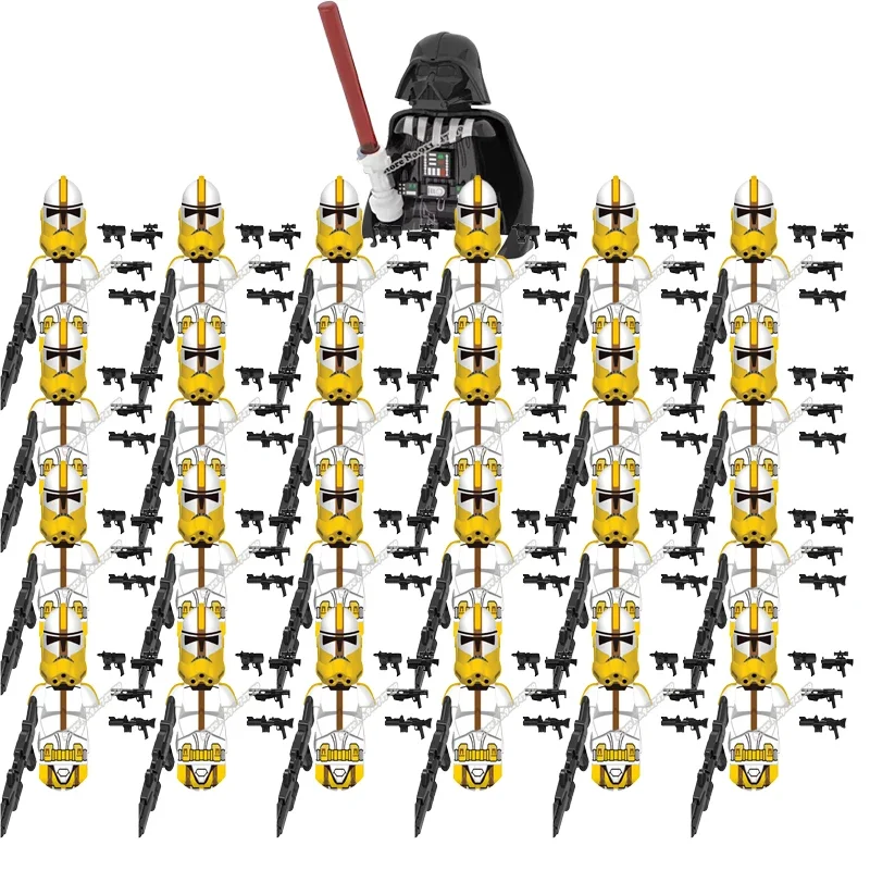 

Star Wars Minifigure 25pcs/Set Commando 501st cody Thorn Blocks Technic Captain Vaughn Figurine Wrecker Wars Bricks Figure Toys