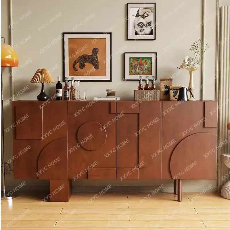 

xz1Entrance Cream Style Shoe Cabinet Modern Simple Storage Partition Side Cabinet Model Room