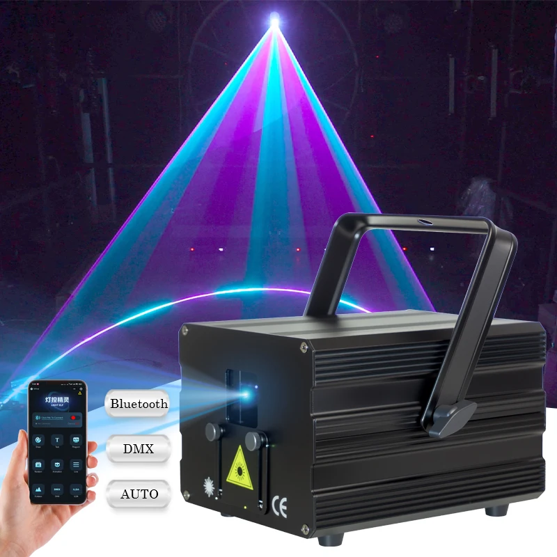 1W 2W 4W RGB APP Animazione Fascio Scanner Stage Proiettore Di Luce Laser DJ Disco Bar Club Party Dance Wedding Xmas Effect Show