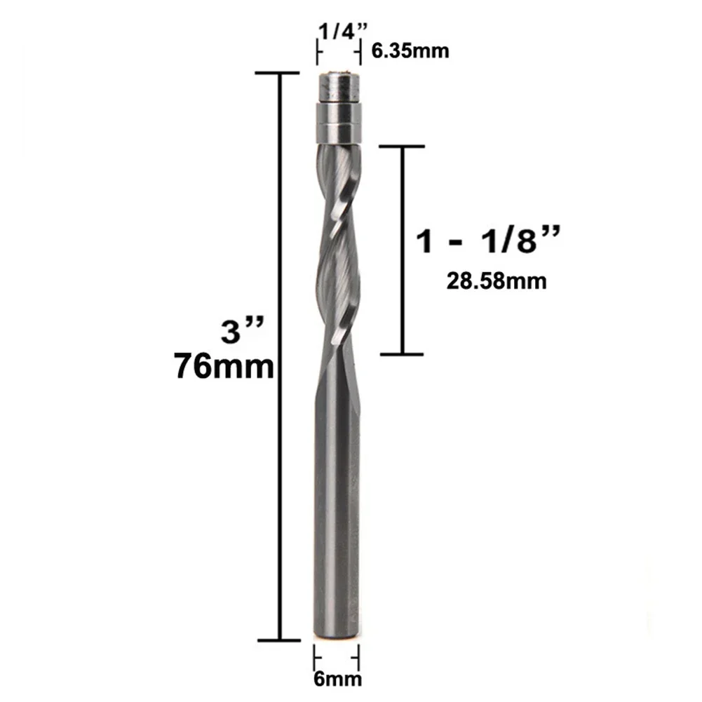 

Flush Trim Bits Router Bit Plastic Laminates And Nonferrous Metals Down Cutter up Cutter Router Bit Solid Carbide
