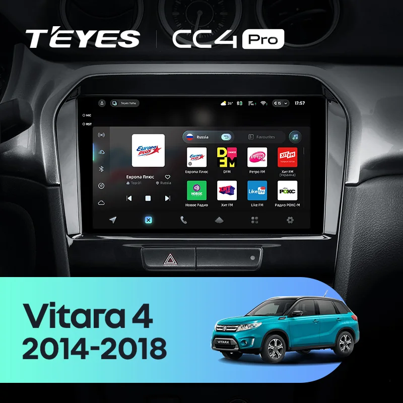 TEYES CC4 PRO For Suzuki Vitara 4 2014 - 2018 CarPlay Radio Multimedia Stereo Car play Android Auto 2DIN Autoradio