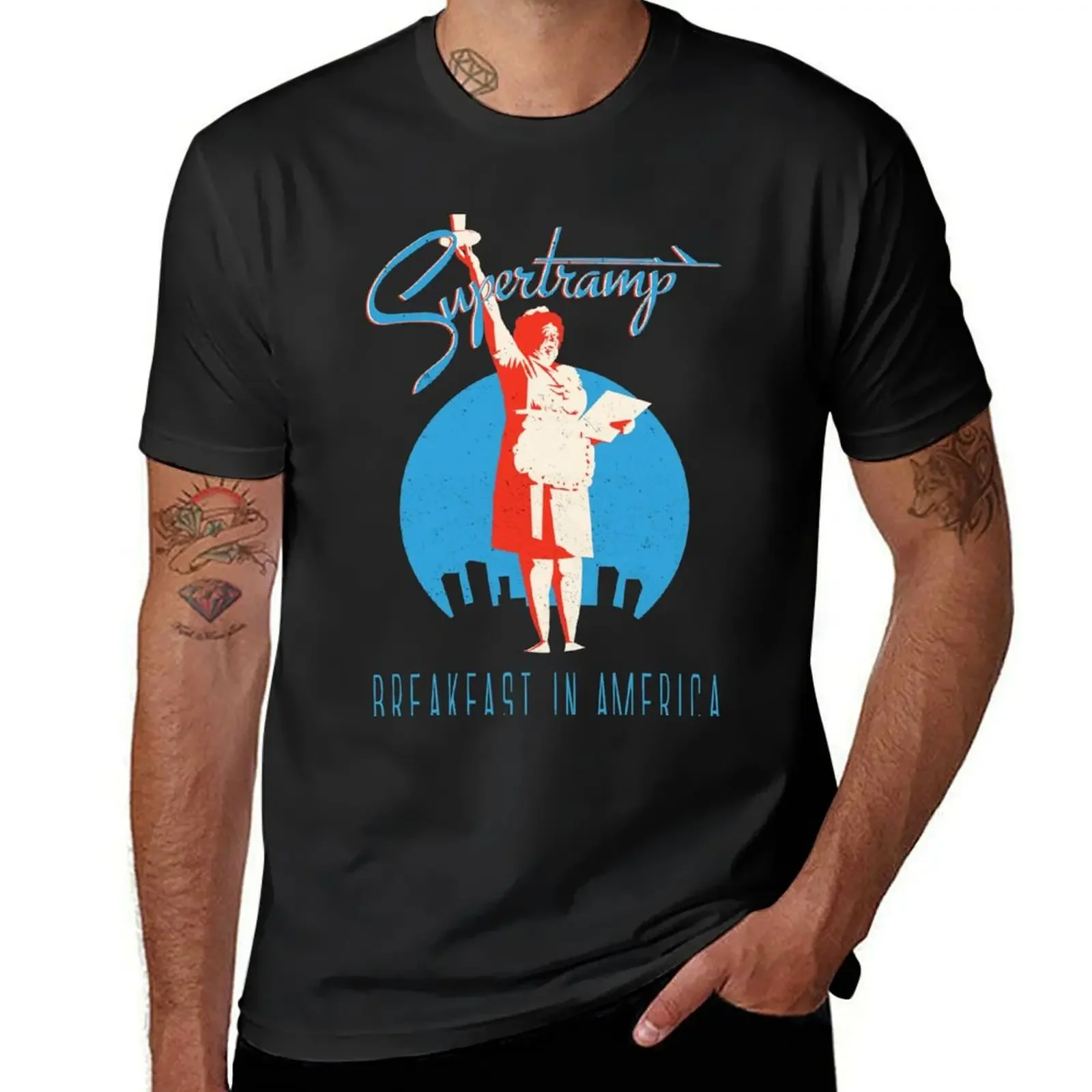 

Supertramp Breakfast in America T-Shirt heavyweights graphic tee shirt t shirts for men graphic