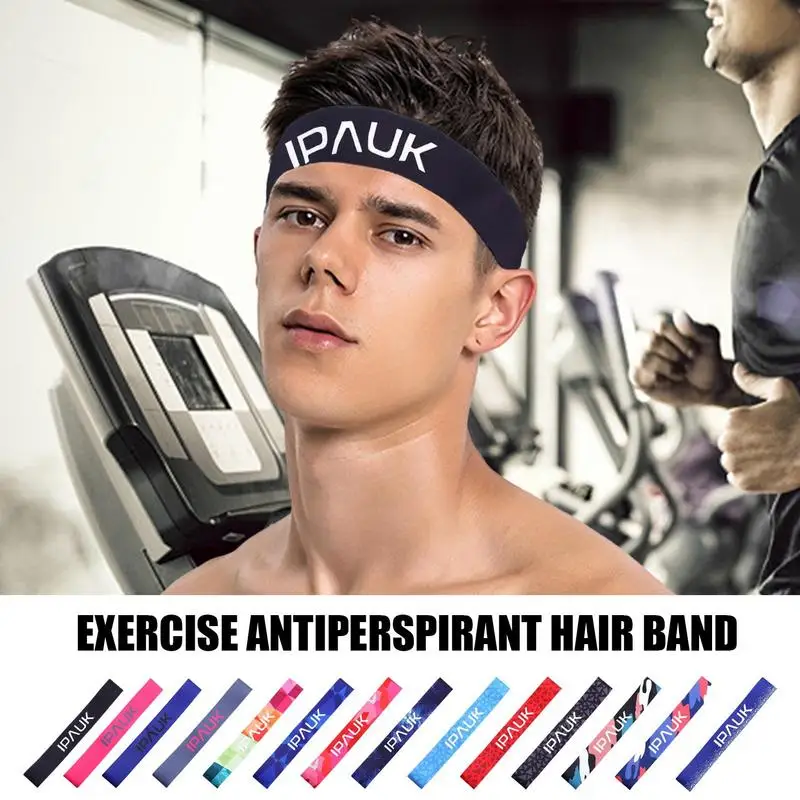 Sports Travel Sweatband Durable Bamboo Charcoal Fiber Quick-dry Headband Breathable Sports Headware for Running Fitness Travel