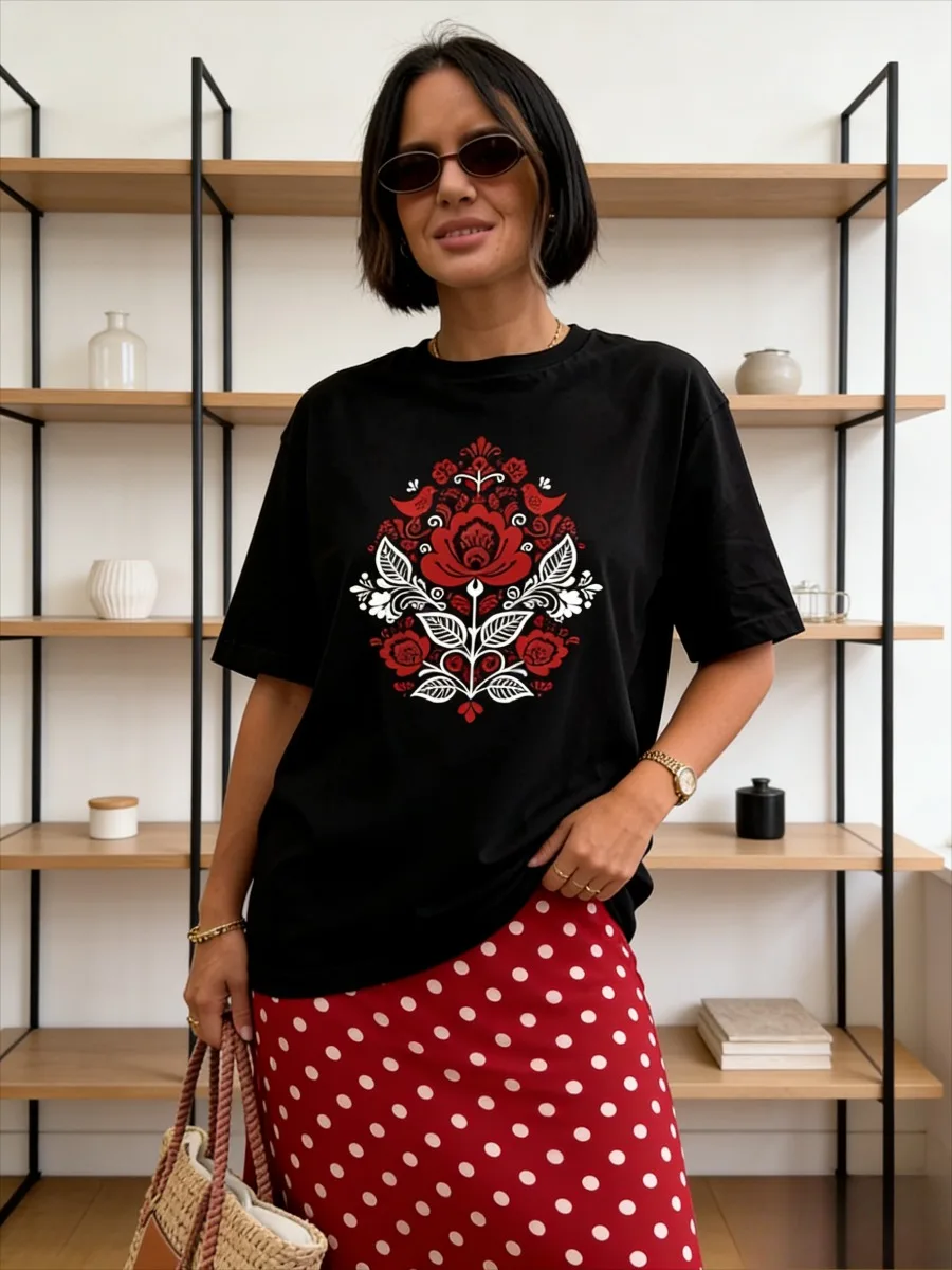 

Простая женская футболка из 100% чистого хлопка в стиле Y2K Harajuku Street, универсальная, для повседневной носки, в стиле INS, персонализированная, удобная