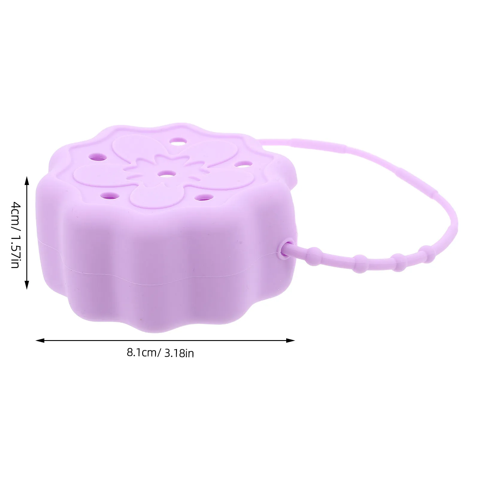 Shower Steamer Tray Silicone Hanging Holder Purple Essential Oil Tablet Tray Bathroom Aromatherapy Shower Melt Holder Steam view 2
