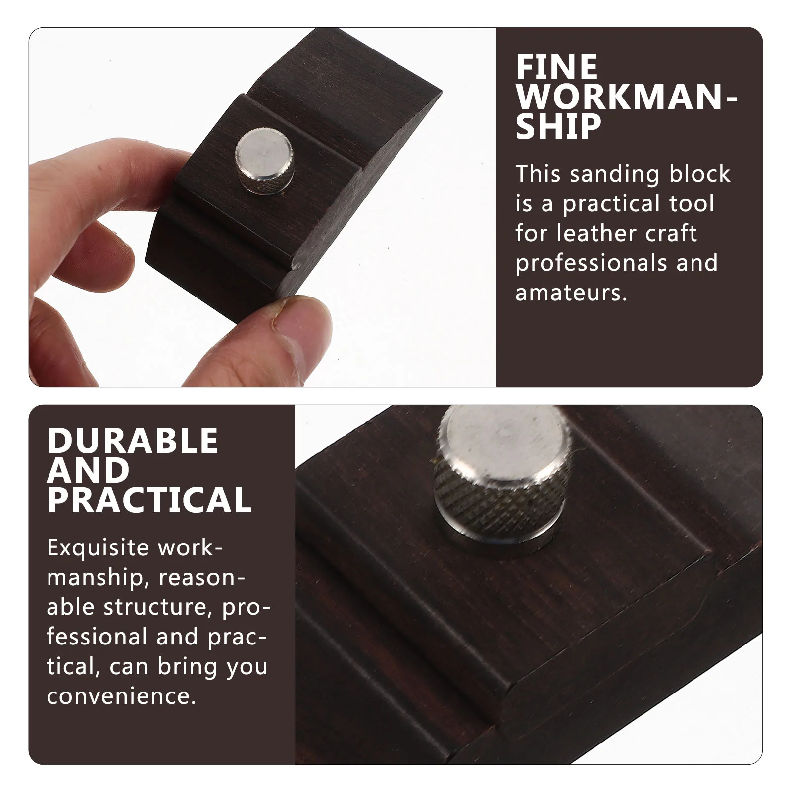 Premium Sanding Block Wood Hand Sander for Crafts Efficient Repair Microdermabrasion Effect Wood Working Tool