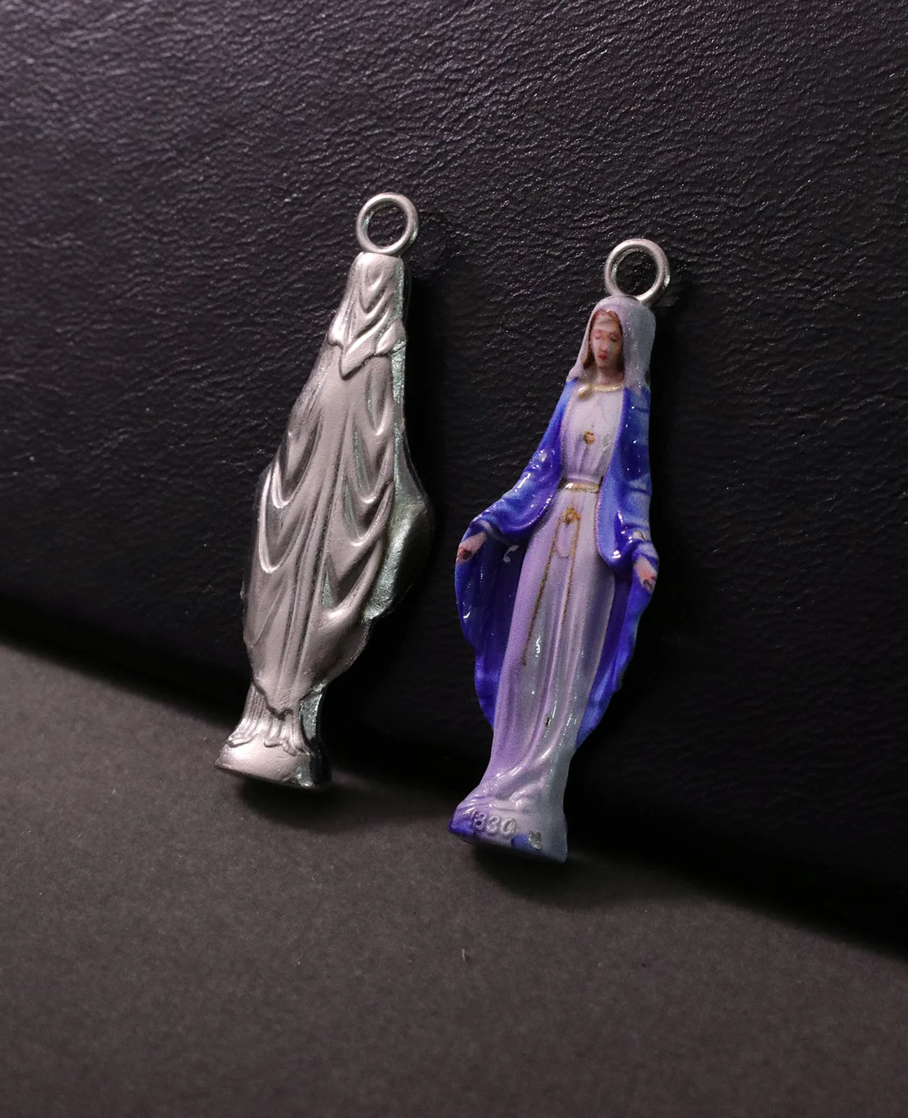 3Pcs Christian Enamel Our Lady of Grace Pendant Our Lady Medalla Medal Milagrosa Virgin Mary Charms for Jewelry DIY Accessories