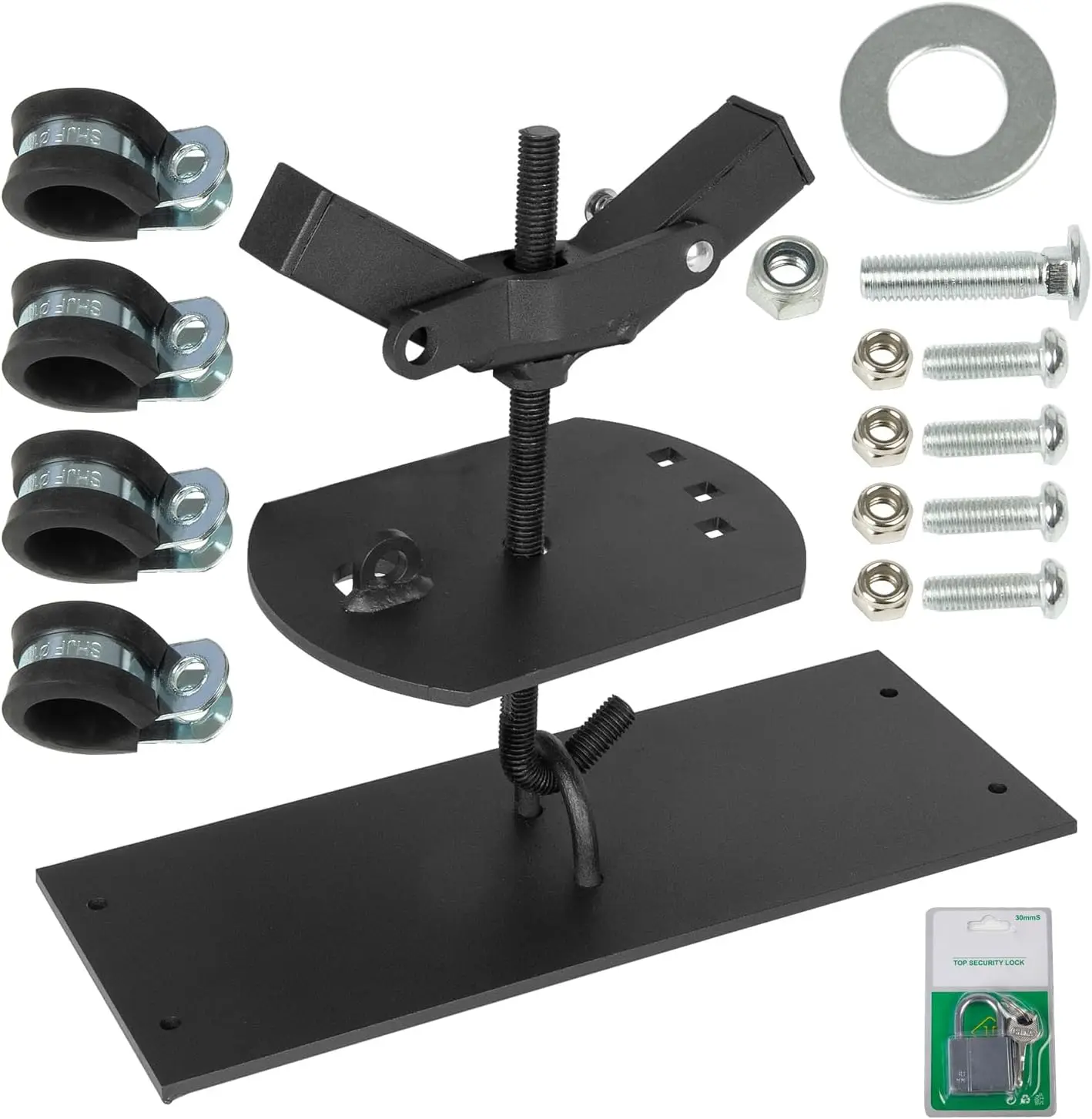 

Universal Steel Roof Rack Spare Tire Carrier with Lock, Fits Tires Up to 35 Inches for Cars and SUVs