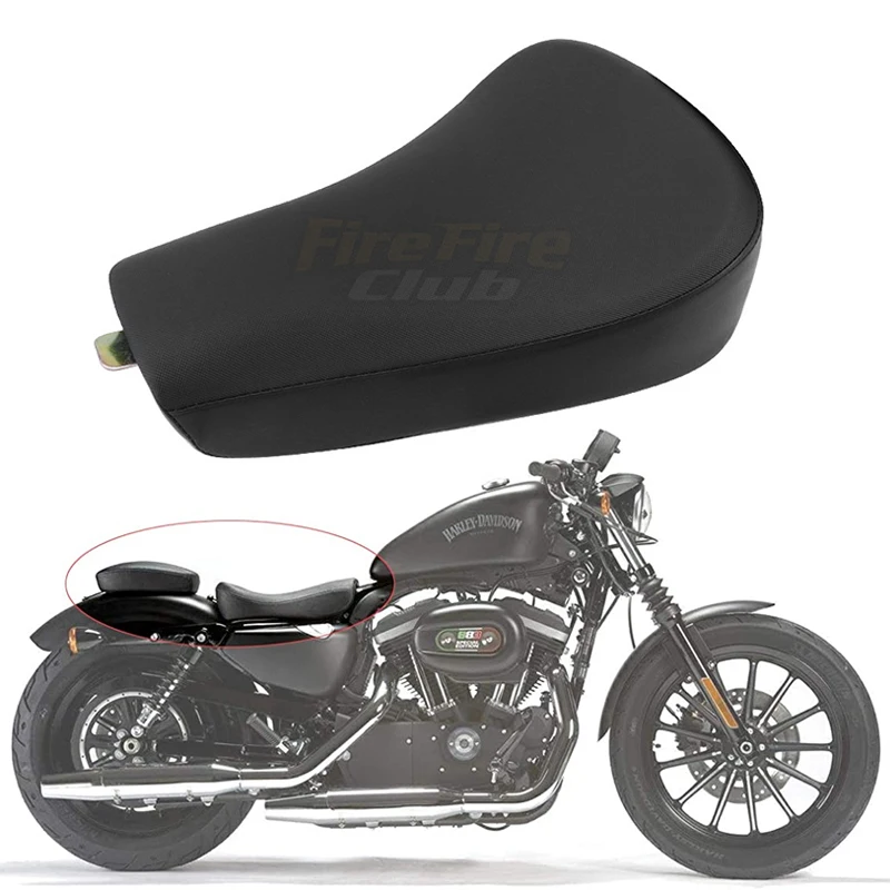 

Motorcycle Accessories Driver Front Leather Pillow Solo Seat Cushion For Harley Sportster Forty Eight XL 72 48 04-19