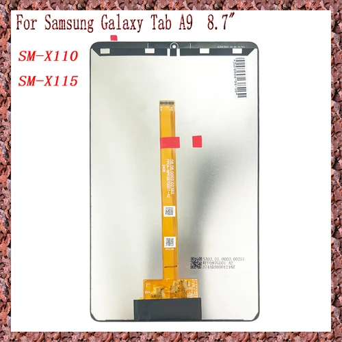 AAA para Samsung Galaxy Tab A9 8,7 ""SM-X110 SM-X115 X110 X115 pantalla LCD Digitalizador de pantalla táctil piezas de reparación de montaje de vidrio