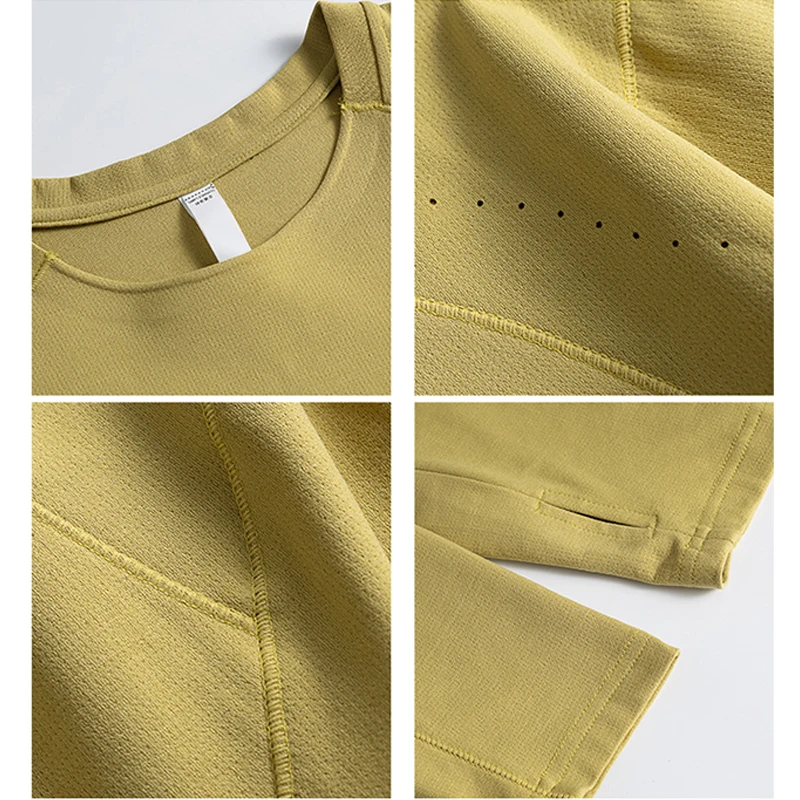 Herren Performance-T-Shirt mit Rundhalsausschnitt und langen Ärmeln – UPF50+ Sonnenschutz, 7A antibakteriell & schnelltrocknend für Sport- und Outdoor-Aktivitäten – Detail 3