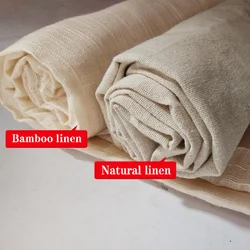 Pure Linen Cotton Fabric Coarse Linen Fabric DIY Sewing Storage Bag and Pillowcase Background Fabric