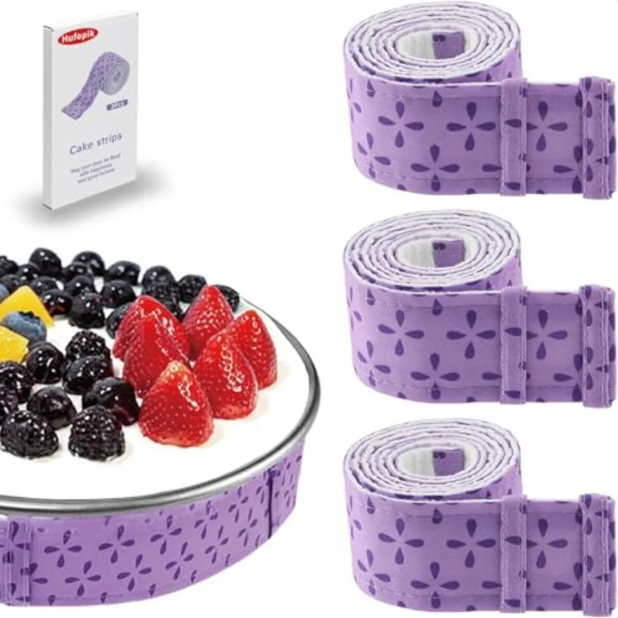 Cake strips for even baking, Baking strips for cake pans, Baking Supplies and Cake leveler