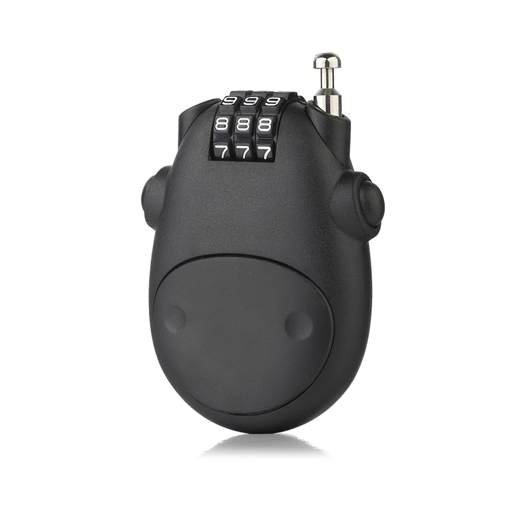 Candado con contraseña para casco, candado antirrobo para maleta de viaje, bloqueo de código Digital, Cable de acero telescópico, candado para motocicleta y bicicleta
