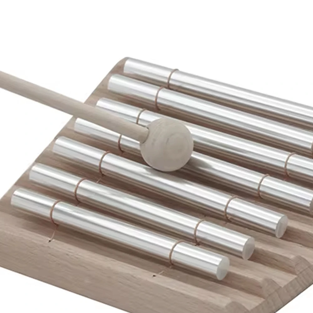 7 Tone Wind Chimes Tabletop Meditation Chime Wooden Wind Bell Kids Educational Musical Toy Percussion Instrument With Mallet