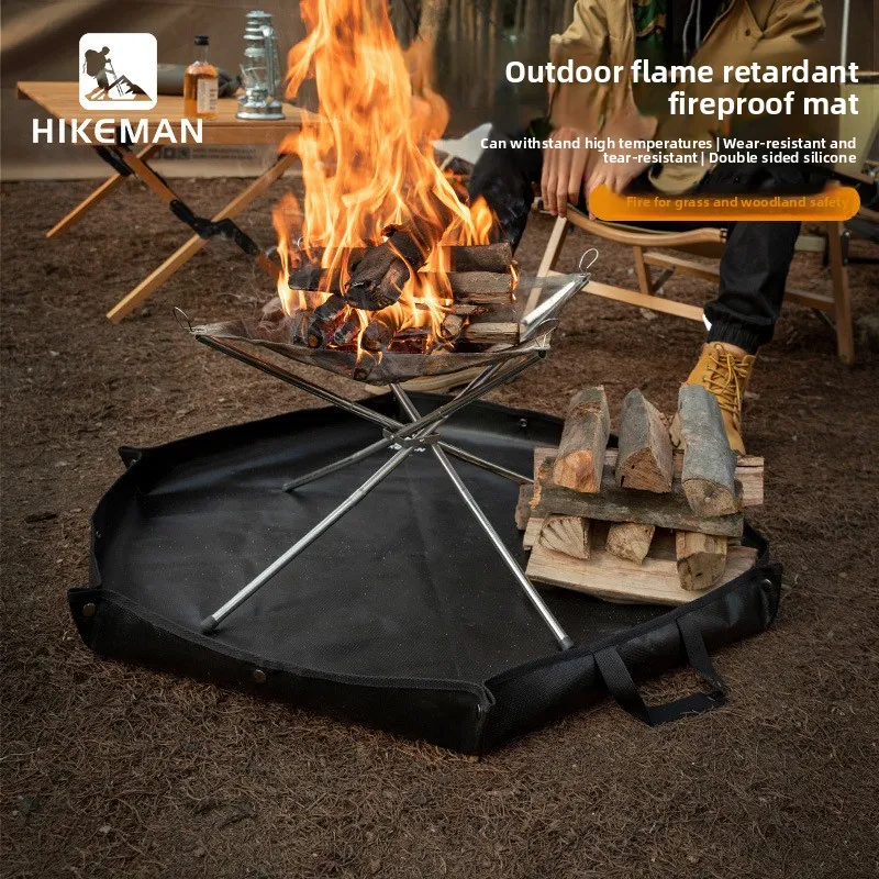 Camping fireproof mat outdoor picnic flame retardant fireproof cloth High temperature resistant silicone mat