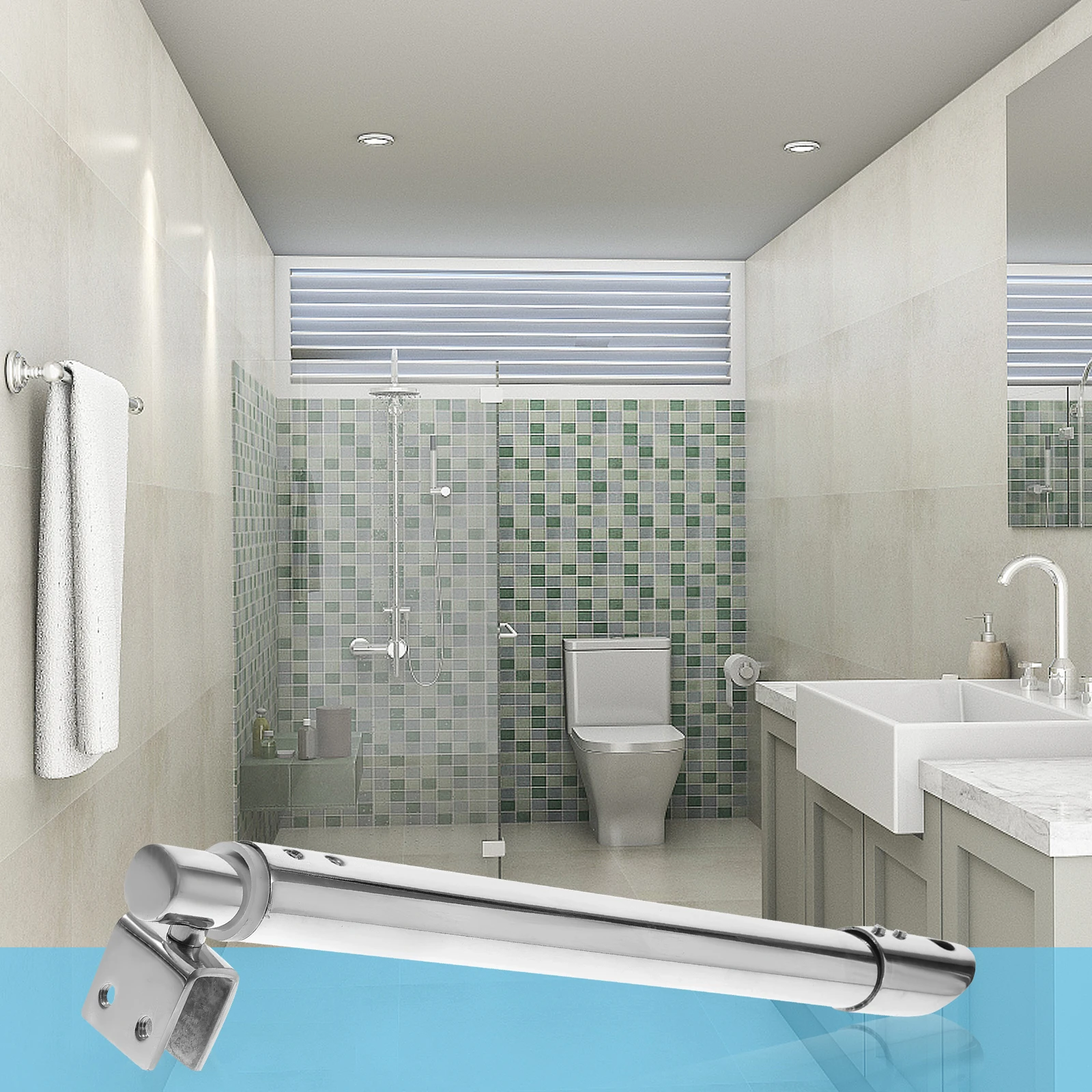 

Rod 8-12Mm Wall Wall To Bar To Shower Glass Door Support Glass Support Bar For Frameless Shower Door Hardware
