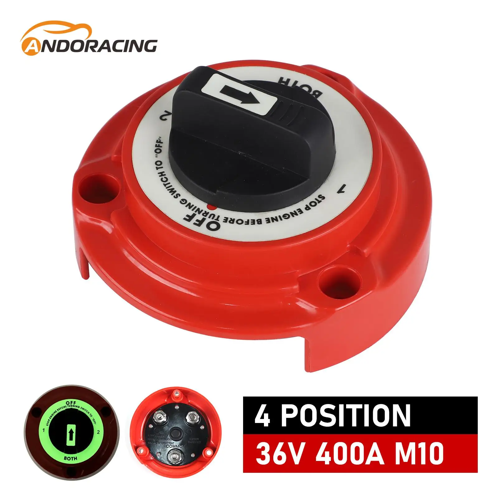 

New Cut Off Battery Select Switch 300A 6V 12V 24V 32V 4 Position Power Disconnect Isolator For Car Marine Boat RV Truck Modified