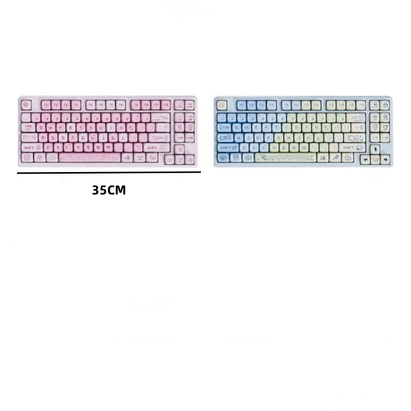 1Pcs 2.4G Wireless Mechanical Keyboard RGB Backlight Gaming Keyboard Effect Silent Custom Gasket Keyboard for PC Laptop Tablet