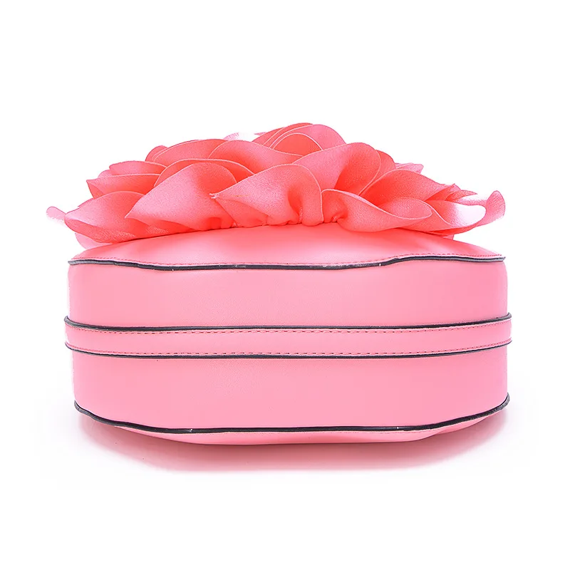 2023 Women New Fashion Handmade Silk Petals Applique Lady Clutch Handbags Shoulder Bag CrossbodyBag Dress Party Club Wedding