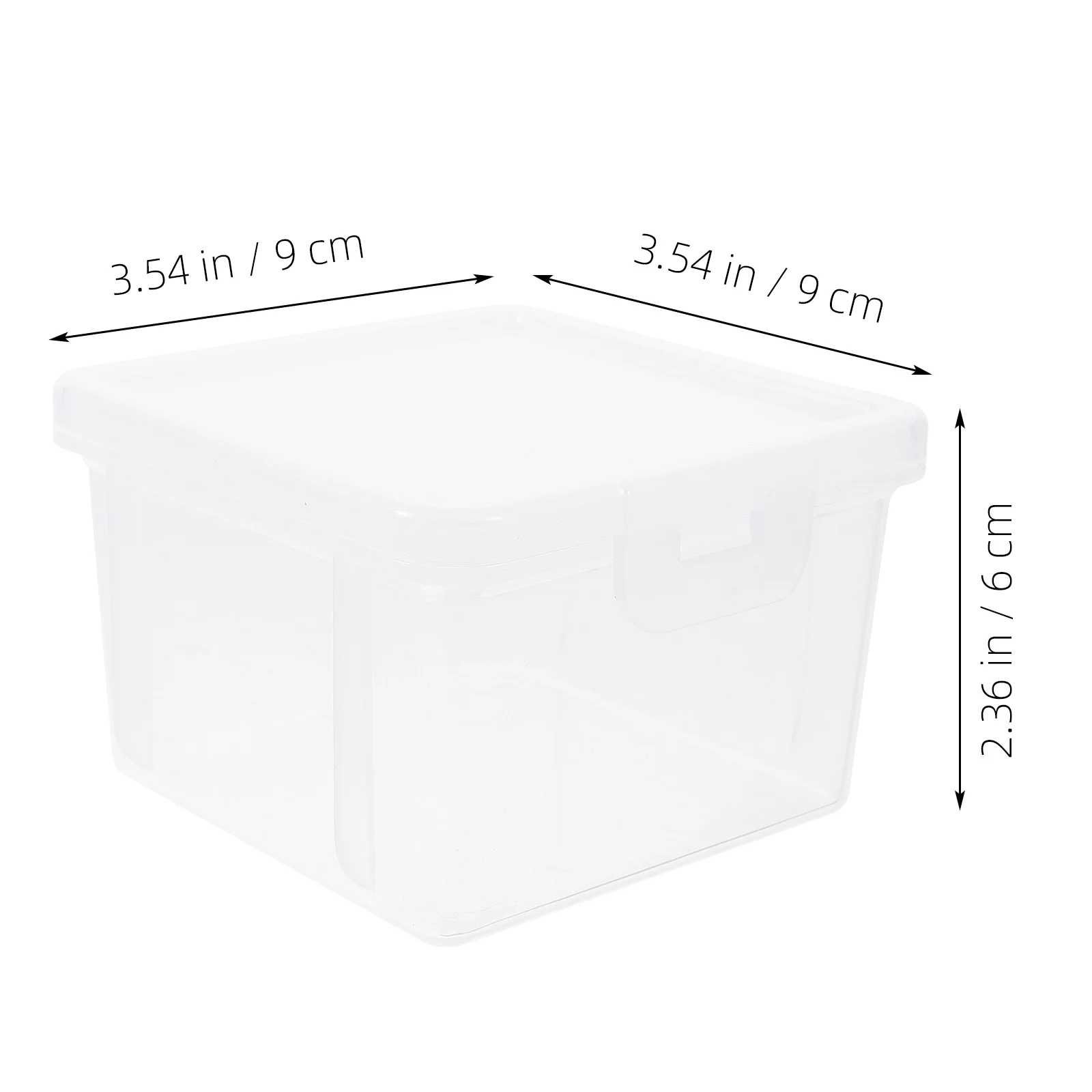 2 Pcs Storage Coins Holders Box Plastic Container Clear Case for Collecting Coins Banknote Holder PP Material Key Safe