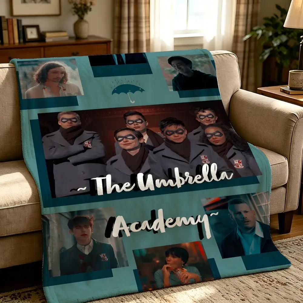 drama T-The Umbrella Academy-y Throw Thick Comfort Flannel Quilt, Multi-scene Use Indoor Outdoor Daily Nap