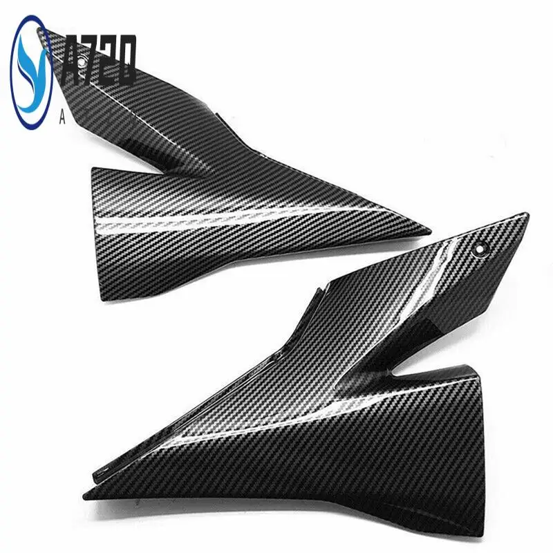 

A72Q-Motorcycle Fuel Tank Side Covers Panels Gas Fairing Cowl Guard For Kawasaki Ninja ZX-10R ZX10R 2004 2005