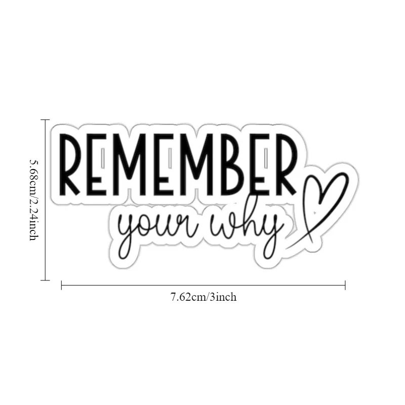 

Мотивационные наклейки HAILUREY «Поните ваши причины», подходящие для ноутбуков、Машина、Багаж、Скейтборд