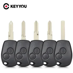 KEYYOU sostituzione 2 pulsanti portachiavi auto per Renault Duster Modus Clio 3 Twingo DACIA Logan Sandero Kangoo