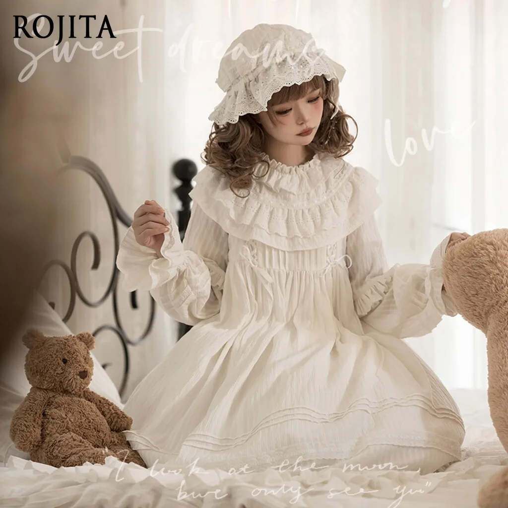 

White Good Night Baby Hat Women 2026 Spring Ne Original Design Lolita Classic Sacred Girl Cute Lolita Doll Hat