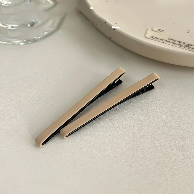 2-teiliges Set aus massivem PU-Haarnadeln-Set, Khaki, modische Haarspangen für Damen und Mädchen, stilvolle Haar-Accessoires – Detail 5