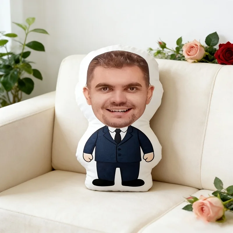 A Customizable Humanoid Photo Pillow with Three Styles to Choose From, Personalized Gifts for Birthdays, Valentine's Day, Annive