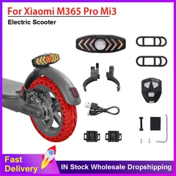 Scooter Turning Signal Light Wireless Remote Control E-Scooter for Xiaomi MI3 M365 1S Pro2 Usb Rechargeable Led Warning Lamp