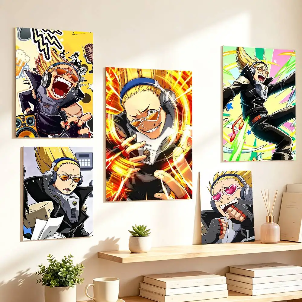 Cartoon Character P-Present Mic  Poster HD Self Adhesive Waterproof Wall Art Ideal for Home Office Dorm Gift