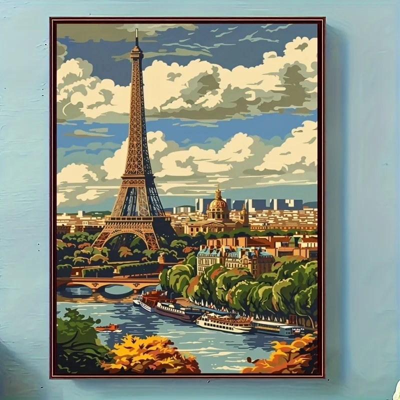 

500/1000/1200/2000PCS Puzzle The Eiffel Tower in Paris Jigsaw Home Wall Decor DIY Creative Decompression Toys Family Fun Puzzles