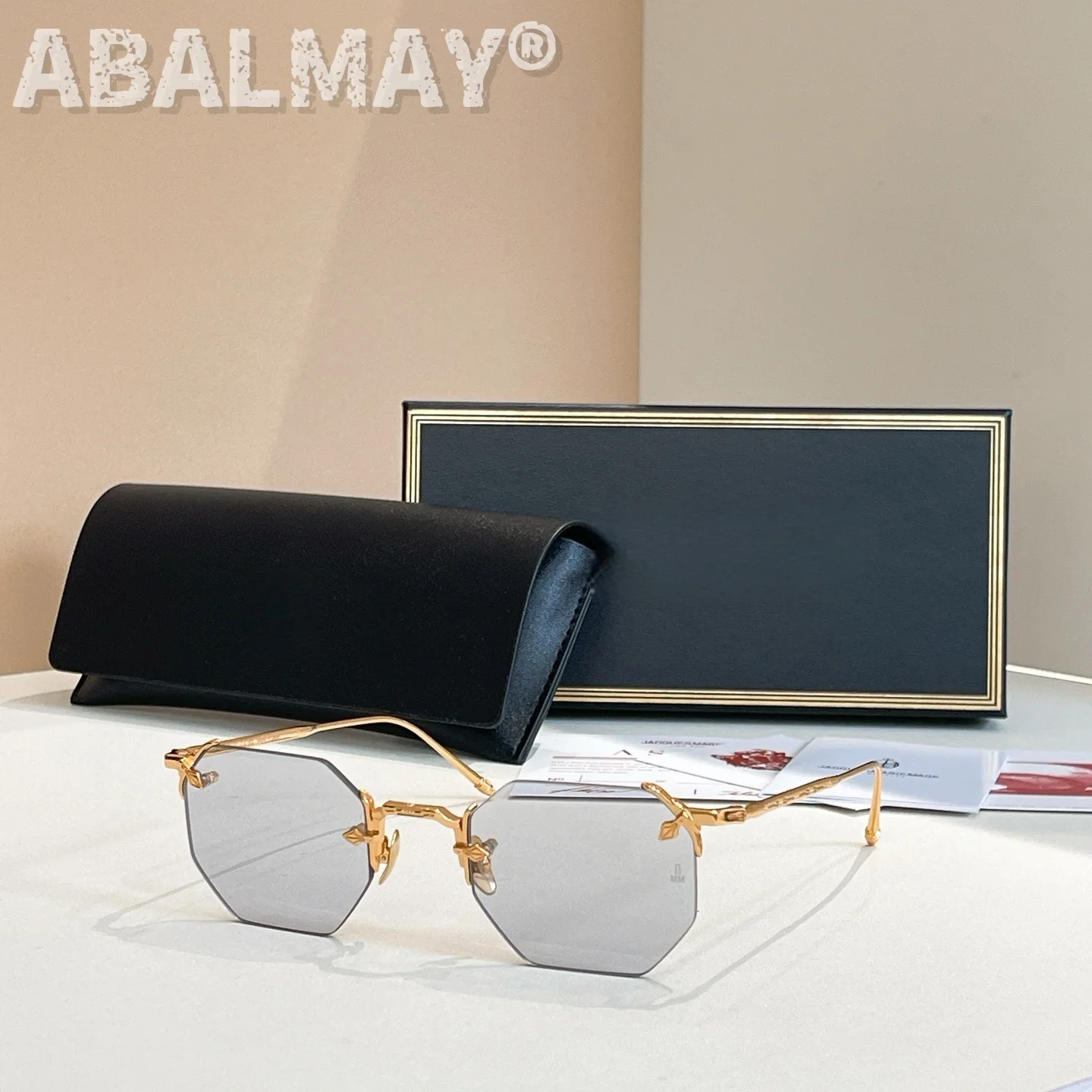

Top High Quality Sunglasses for Men and Women JMMED SIZE 47-26 Style UV400 Retro Fashion Special Design Sun Glasses with box