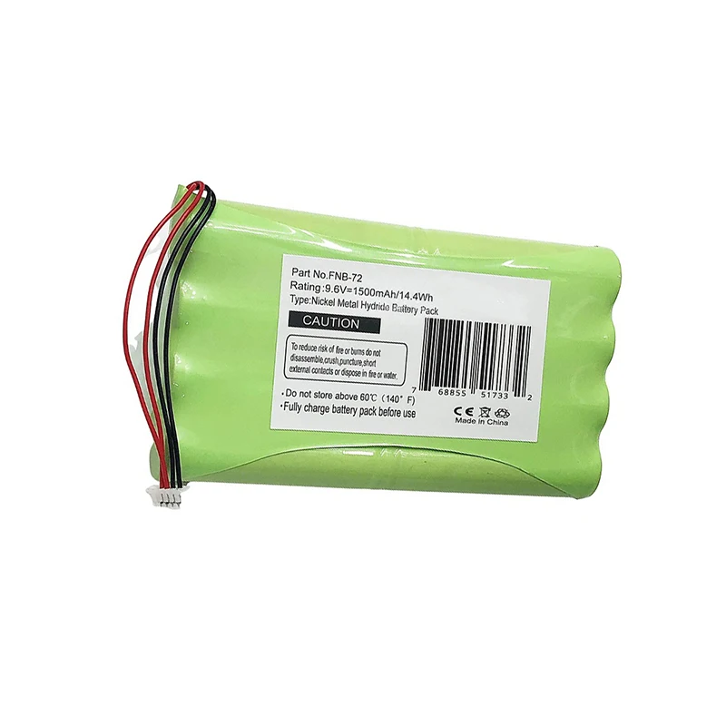 Batteria ni-mh da 9.6V compatibile con FNB-72 FNB-72x FNB-72xe FNB-72xh FNB7-72xx, FNB-85, FT-817, FT-817ND Radio bidirezionale portatile