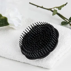 1pcs Black Hair Comb Scalp Massagers Round Comb Women Men Shower Brush Hair Scalp Shower Wash Clean Hair Tool Brush