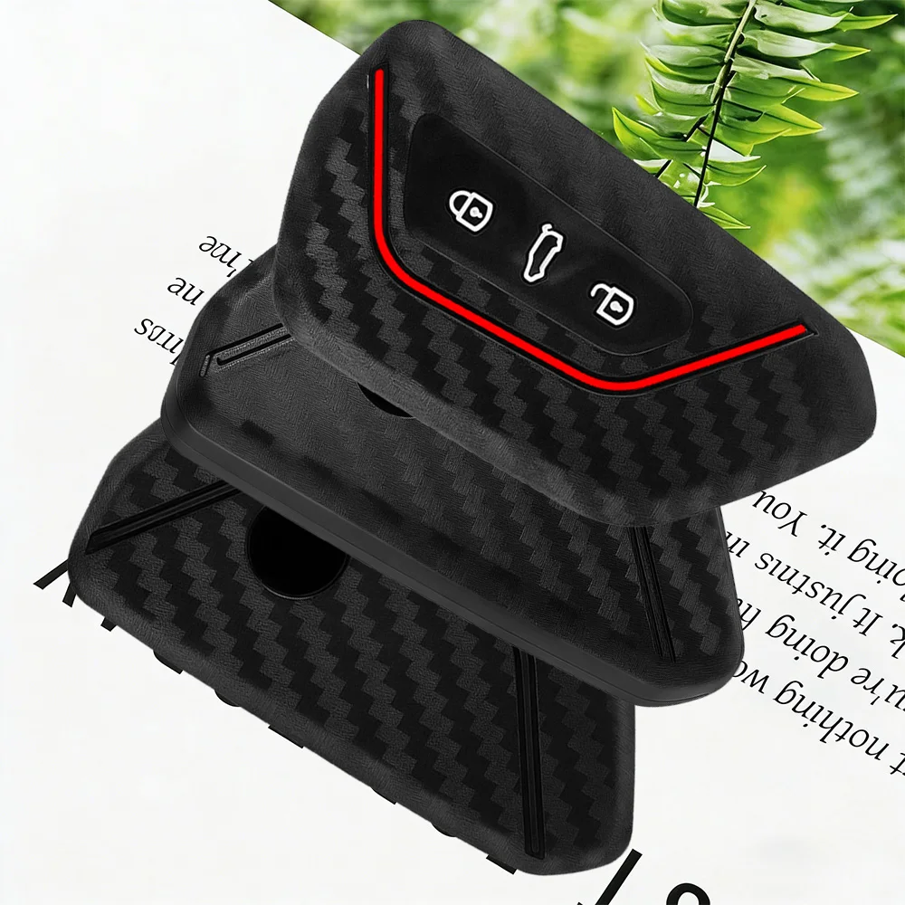Premium Soft Silicone Car Key Case Cover For Seat Leon Mk4 Cupra Formentor For Skoda Octavia A8 MK4 Mk8 For VW Golf 8 GTI ID 4 view 3