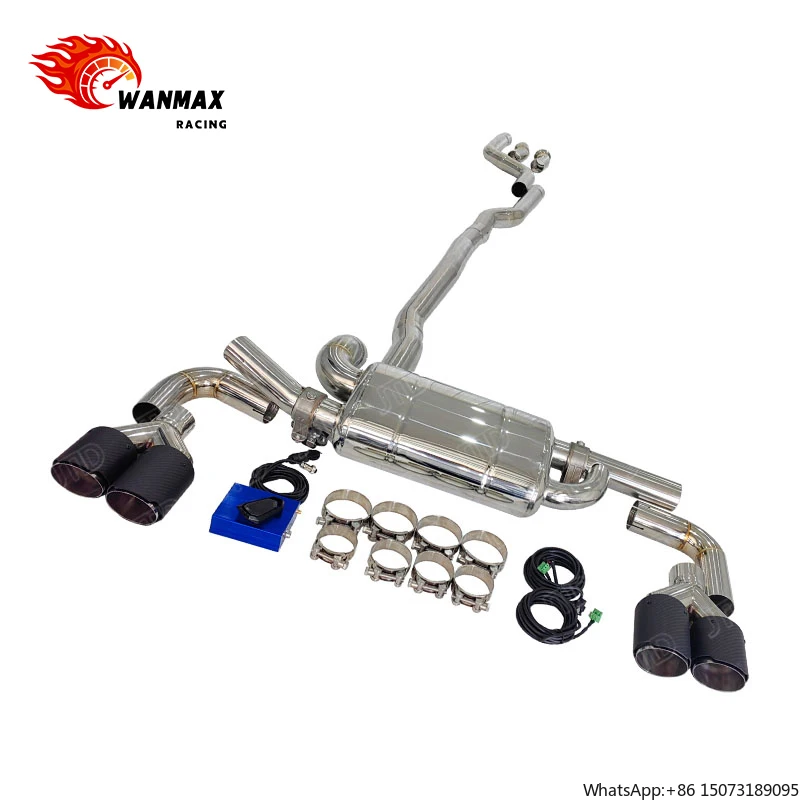 Valved Exhaust System for  540i XDrive  Turbo Engine Remote Control 304 Stainless Steel