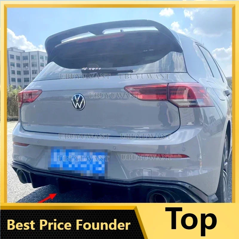 For Volkswagen GOLF 8 MK8 pro R-line gti R 2020 2021 2022 2023 Car Rear Bumper Diffuser Rear Side Splitter Spoiler Lip