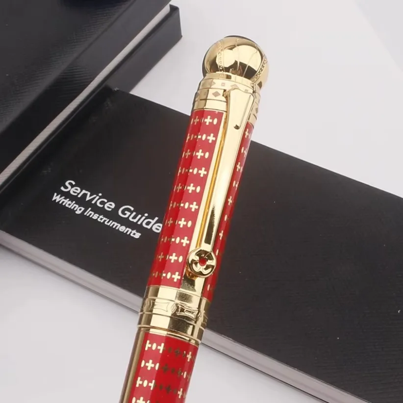 الفاخرة MB قلم الكرات الدوّارة الفن باترون سلسلة جوزيف II قلم حبر جاف الكتابة القرطاسية اللوازم المكتبية